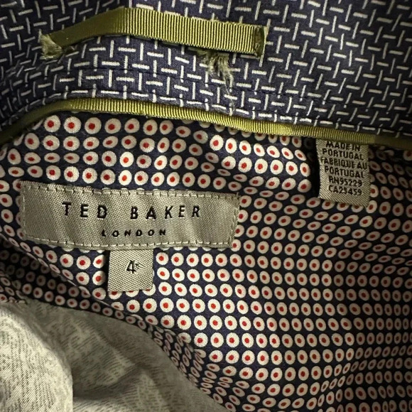 Ted Baker button down shirt size 4 - Picture 8 of 10